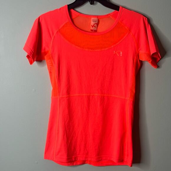 Kari Traa Neon Orange Active Tee Small - Picture 1 of 5